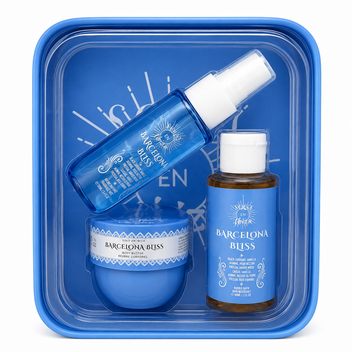 Solo En Ibiza Barcelona Bliss 4-Piece Gift Set, Body Butter, Mist and Bubble Bath