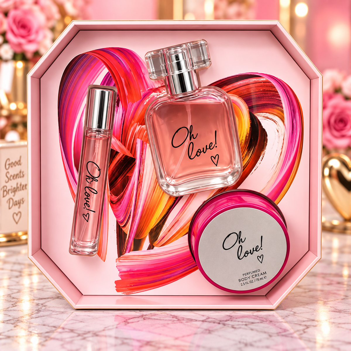 Oh Love! 3-Piece Eau de Parfum & Body Cream Gift Set