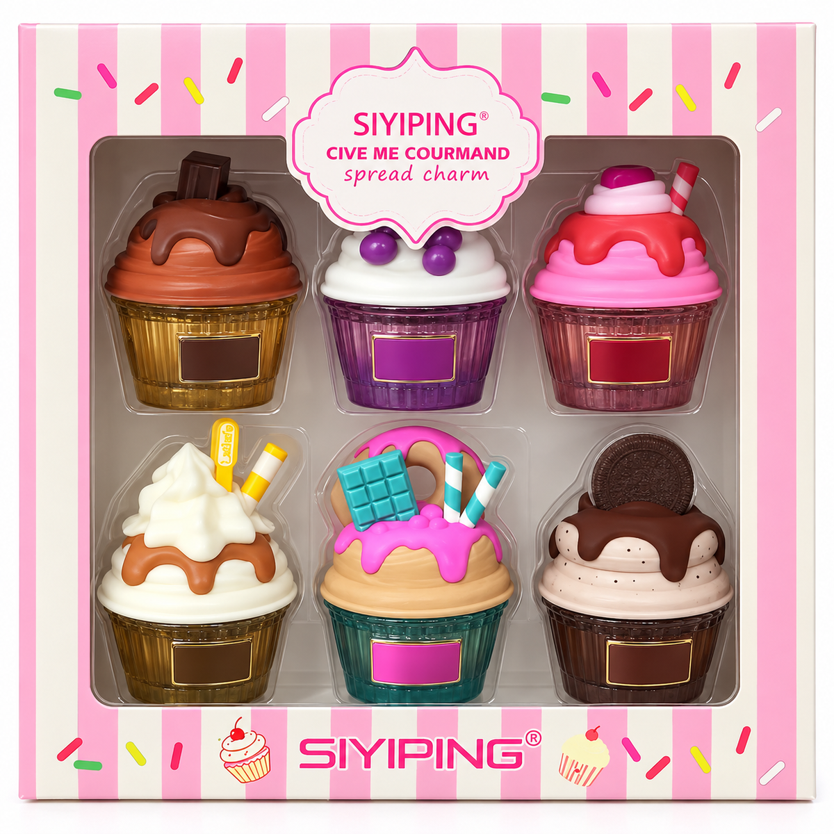 Inspired Perfume Gift Set – 6 Piece Collection 🧁🍓🍫