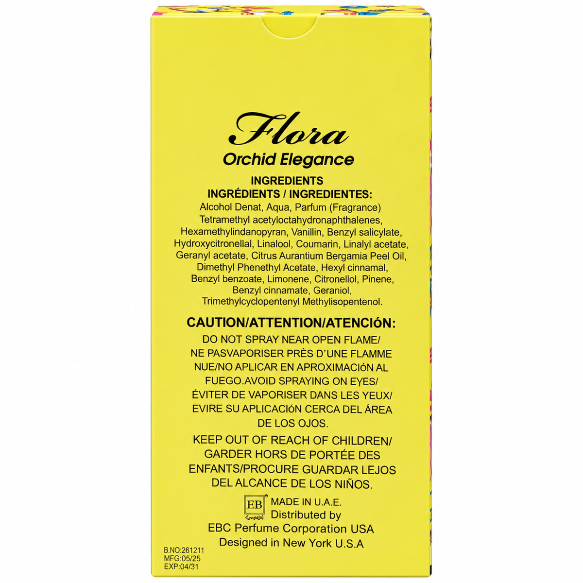Flora Orchid Elegance – Eau de Parfum 100ml / 3.3 oz