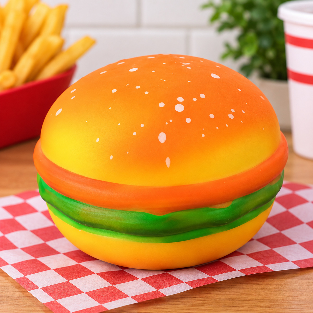 Hamburger Squeeze Toy