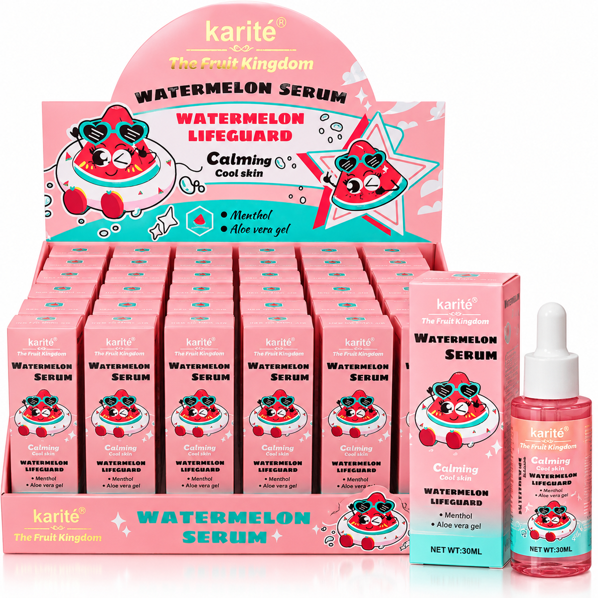 Karité The Fruit Kingdom Facial Serum Collection – Watermelon, Cherry & Citrus | 30ml