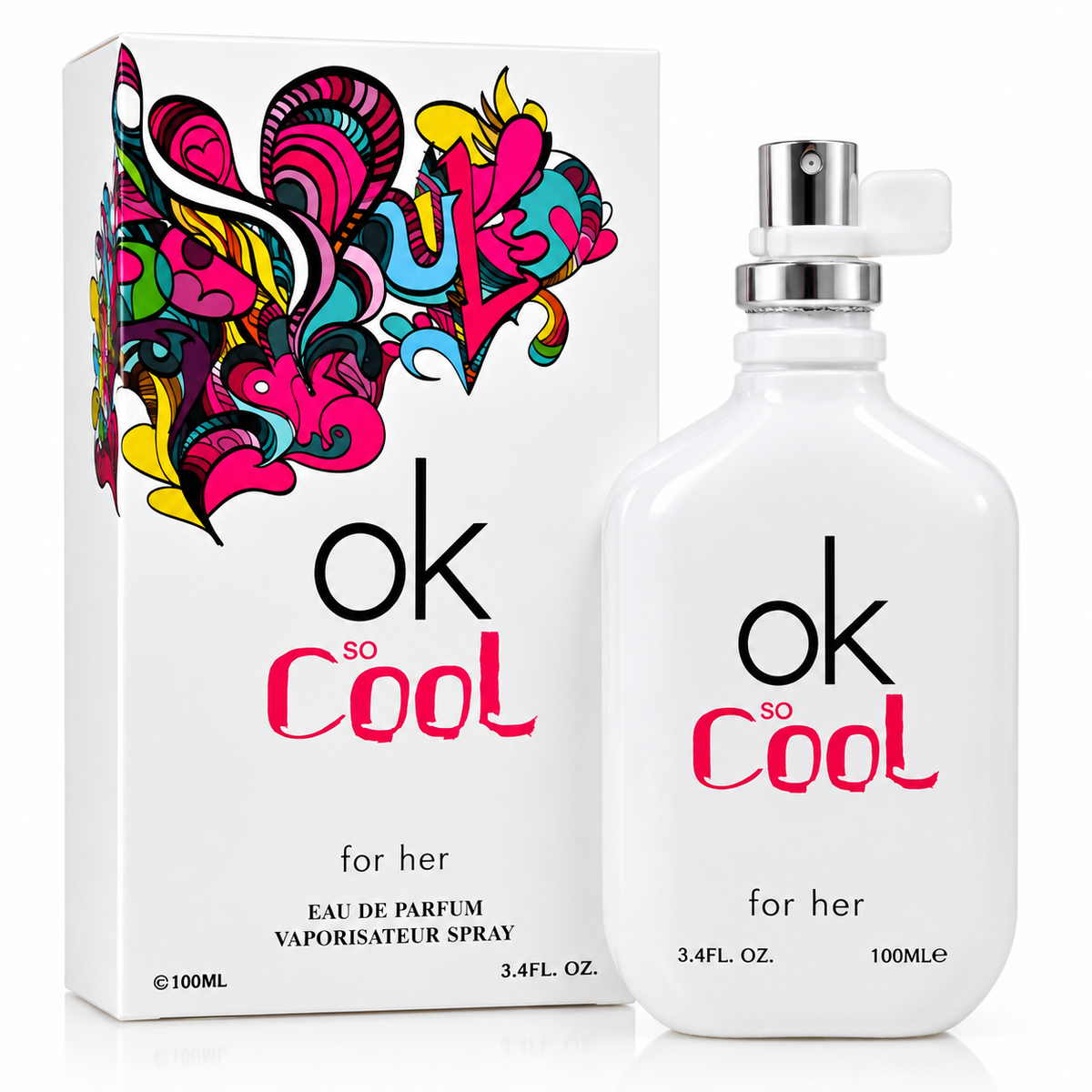 🌸 OK So Cool for Her Eau de Parfum – 100ml (3.4 oz)