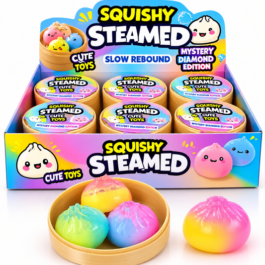 Squishy Steamed Buns Mystery Diamond Edition – Slow Rising Sensory Toy
