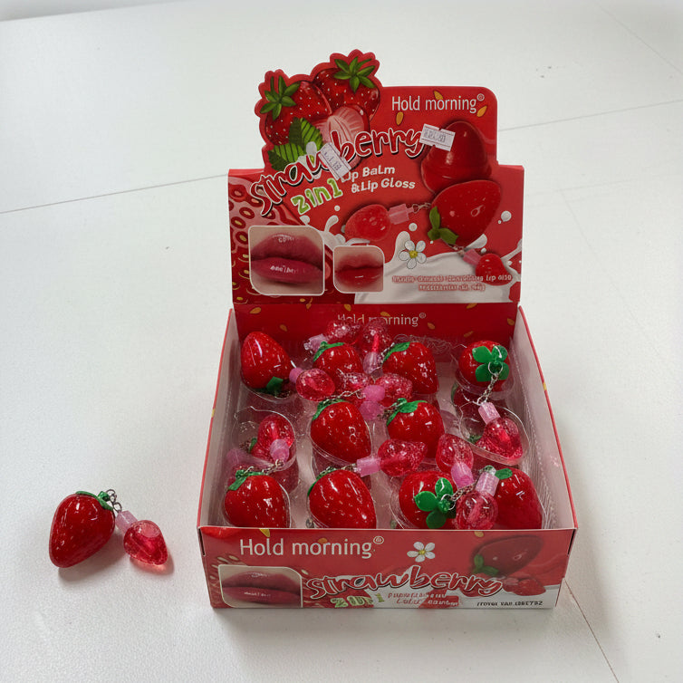 Strawberry 2-in-1 Lip Balm & Lip Gloss