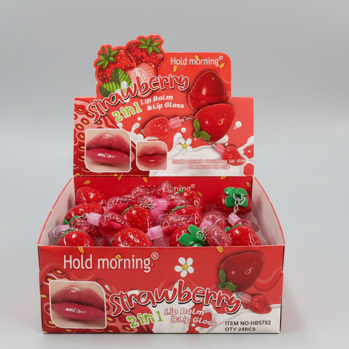 Strawberry 2-in-1 Lip Balm & Lip Gloss