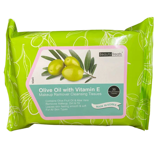 Olive Oil with Vitamin E Makeup Remover Cleansing Tissues