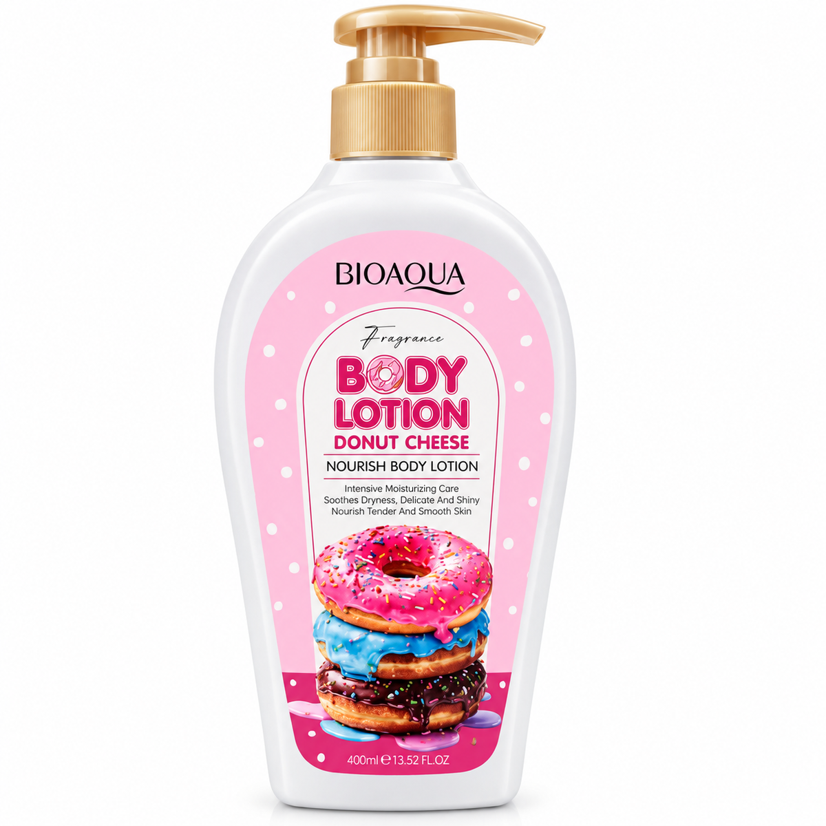 BIOAQUA Donut Cheese Nourishing Body Lotion – Sweet Donut Fragrance – 400ml