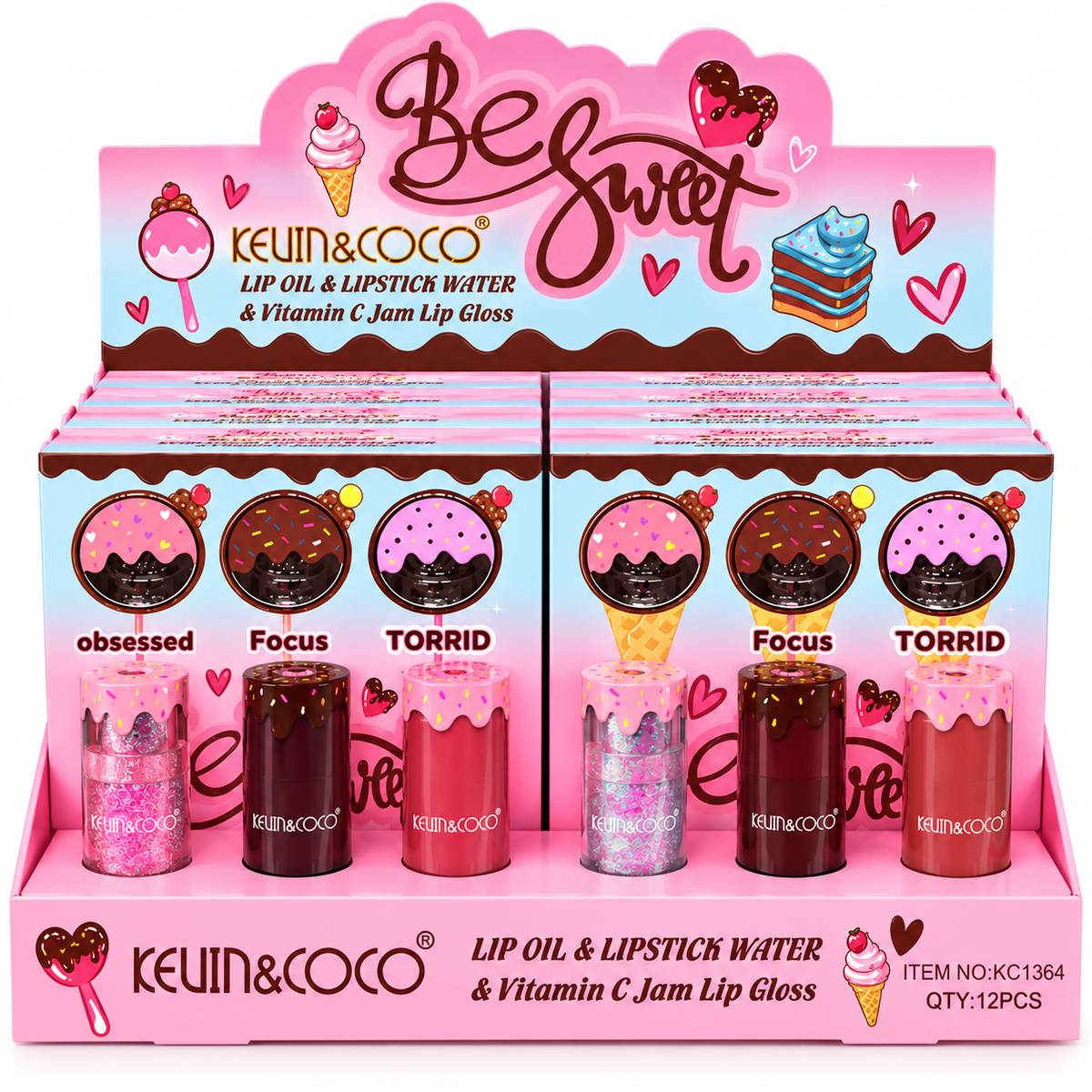 Kevin & Coco “Be Sweet” Lip Collection 🍭💗