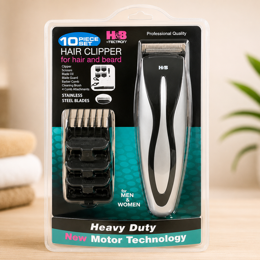 H&B 10-Piece Hair Clipper Set