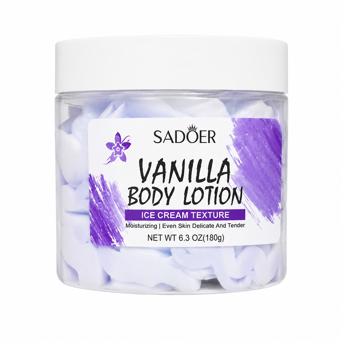 SADOER Vanilla Body Lotion – Ice Cream Texture (180g)