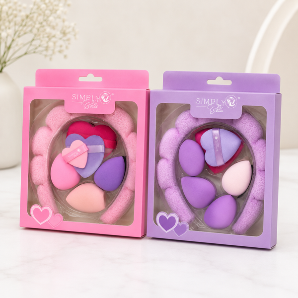 Simply Bella 7-piece Makeup Sponge & Spa Headband Beauty Set