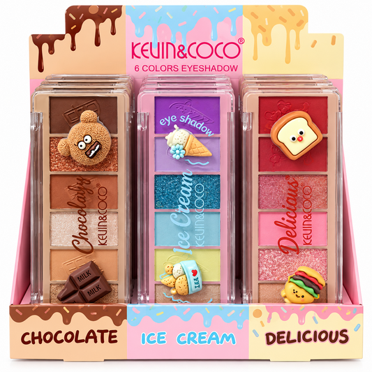 Sweet Treats 6-Color Eyeshadow Palette 🍫🍦🍓