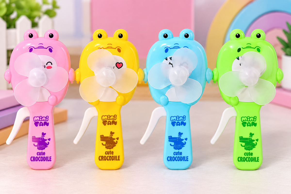 Cute Crocodile Mini Hand Fan