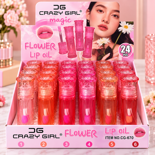 Crazy Girl Flower Lip Oil