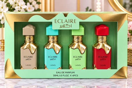 Lattafa Eclaire Mini Eau de Parfum Gift Set – 4 Pieces