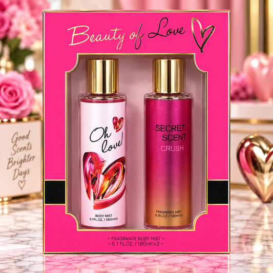 Beauty of Love – 2-Piece Fragrance Body Mist Gift Set