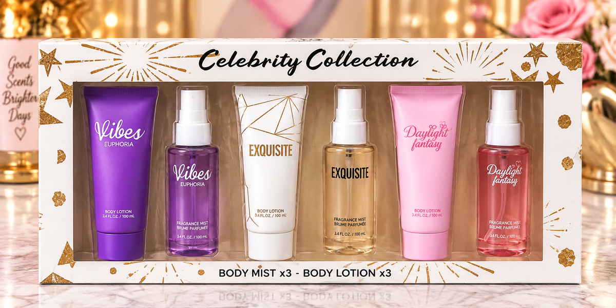 Celebrity Collection – 6-Piece Body Mist & Lotion Gift Set