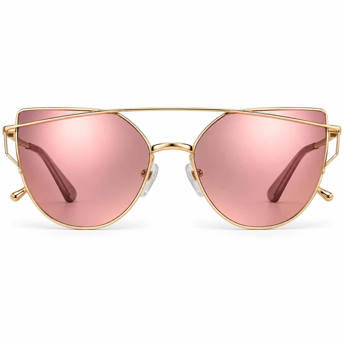 🖤 Gold Frame Cat-Eye Sunglasses –92011