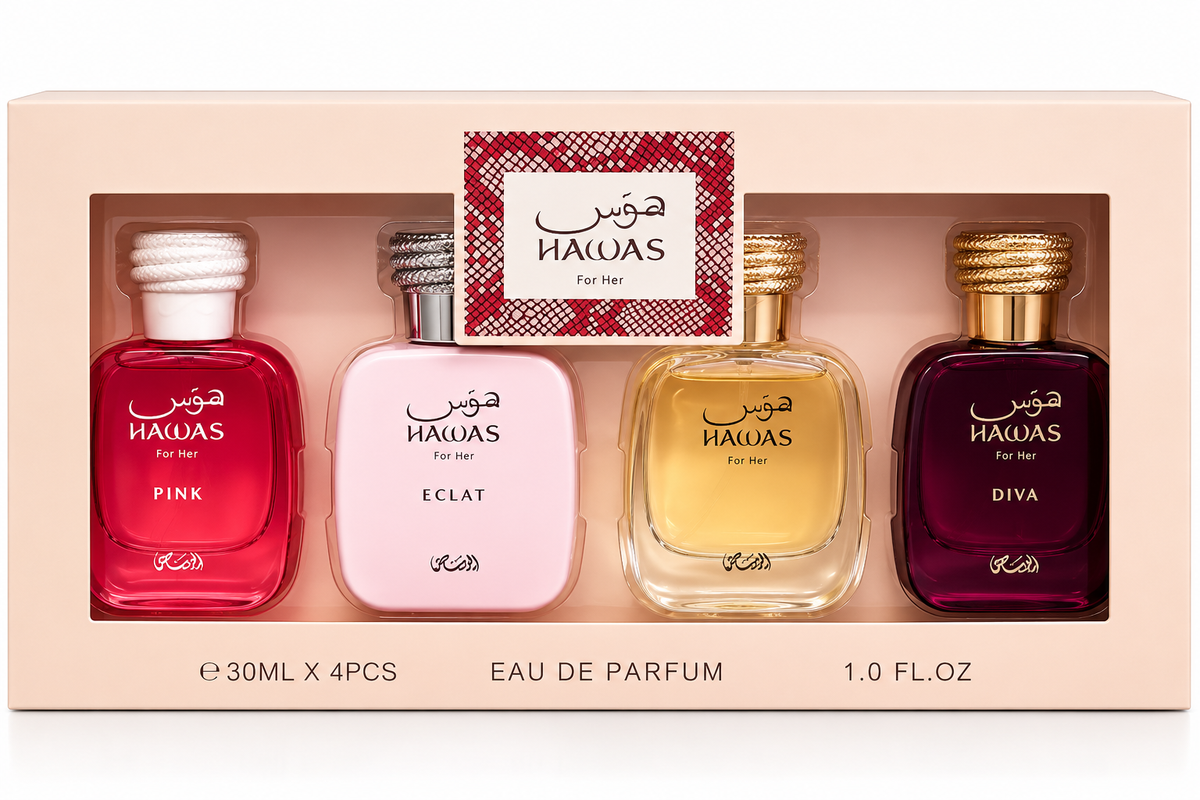 Hawas For Her – 4-Piece Mini Eau de Parfum Gift Set