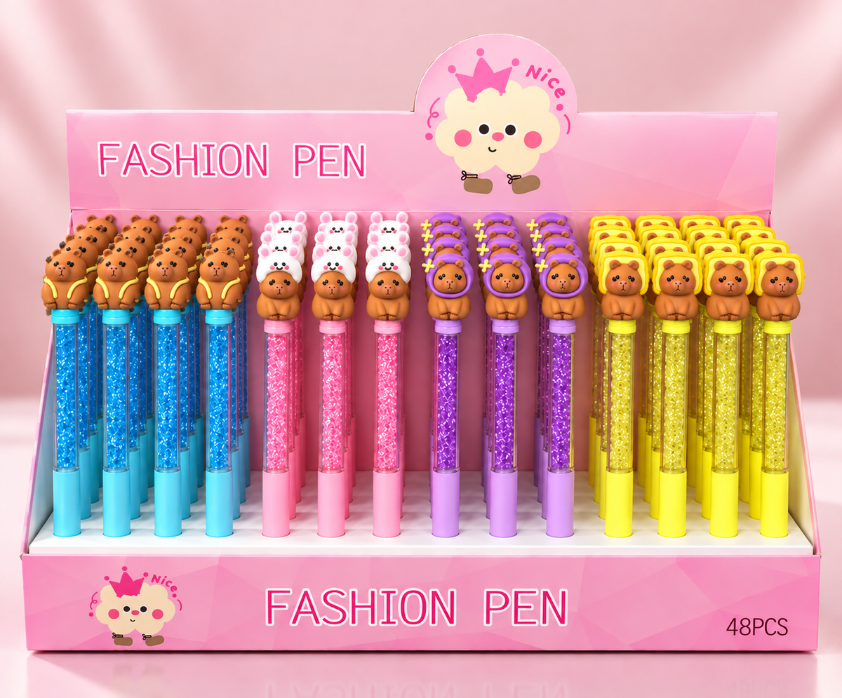 Fashion Character Glitter Pens