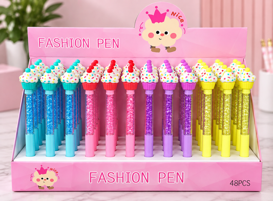Cupcake Glitter Pens