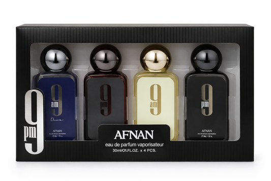 Afnan 9am/9pm 🕘 4-Piece Mini Eau de Parfum Gift Set