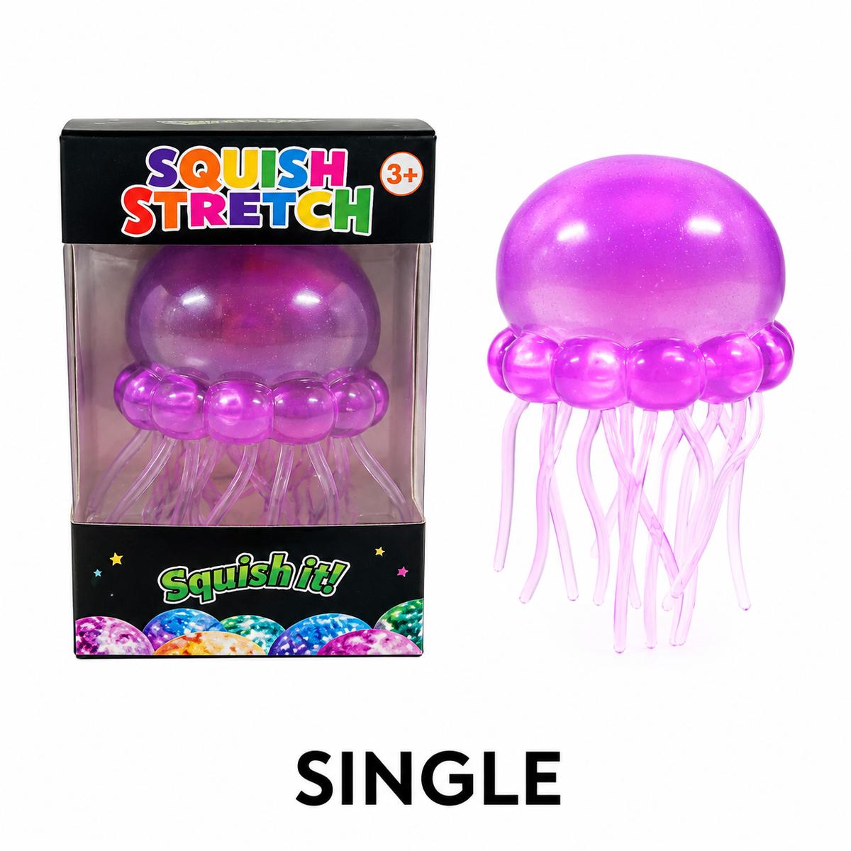 Squish Stretch Jellyfish Toy 🪼✨
