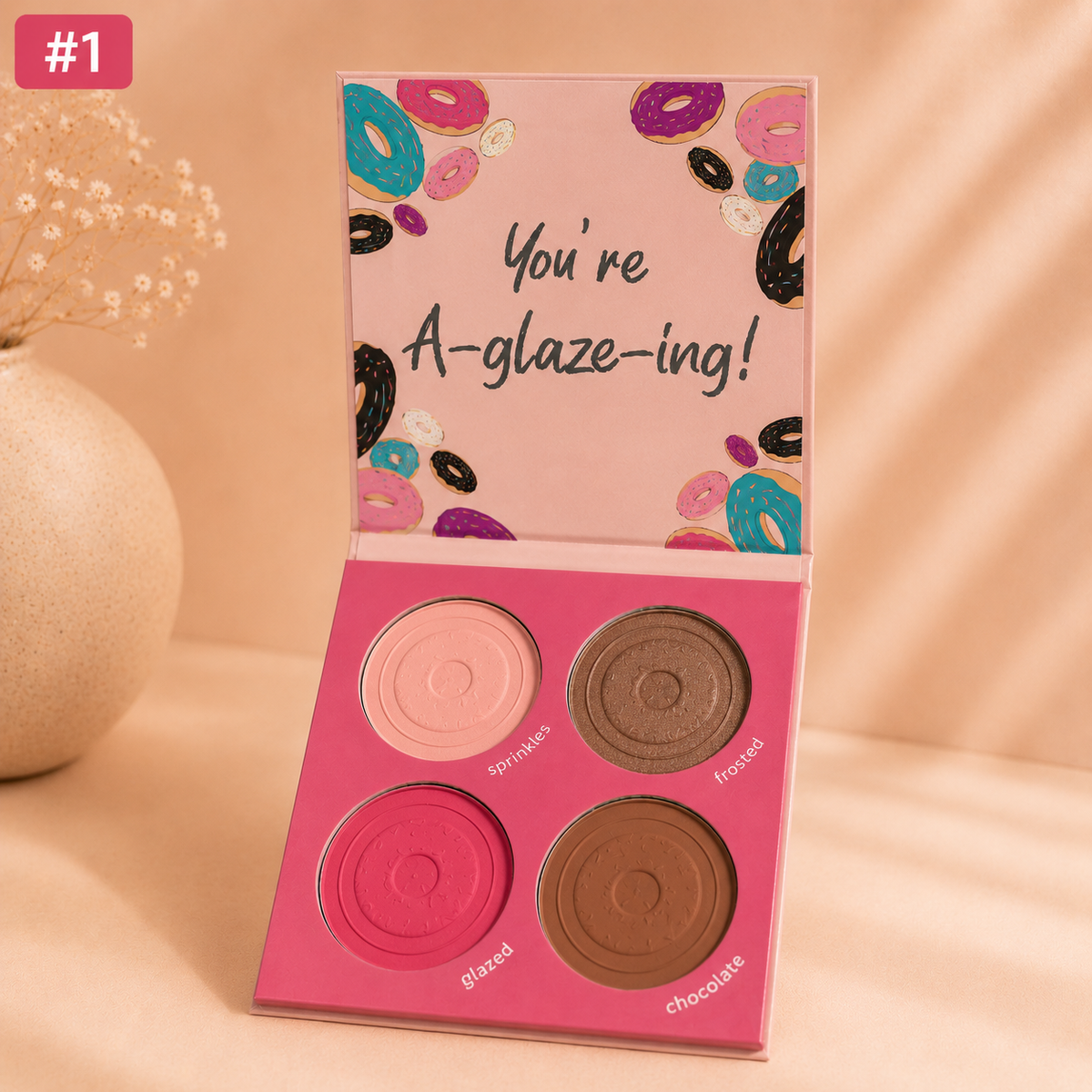 Beauty Treats "But First, Coffee & Donuts" 4-Color Face Powder Palette