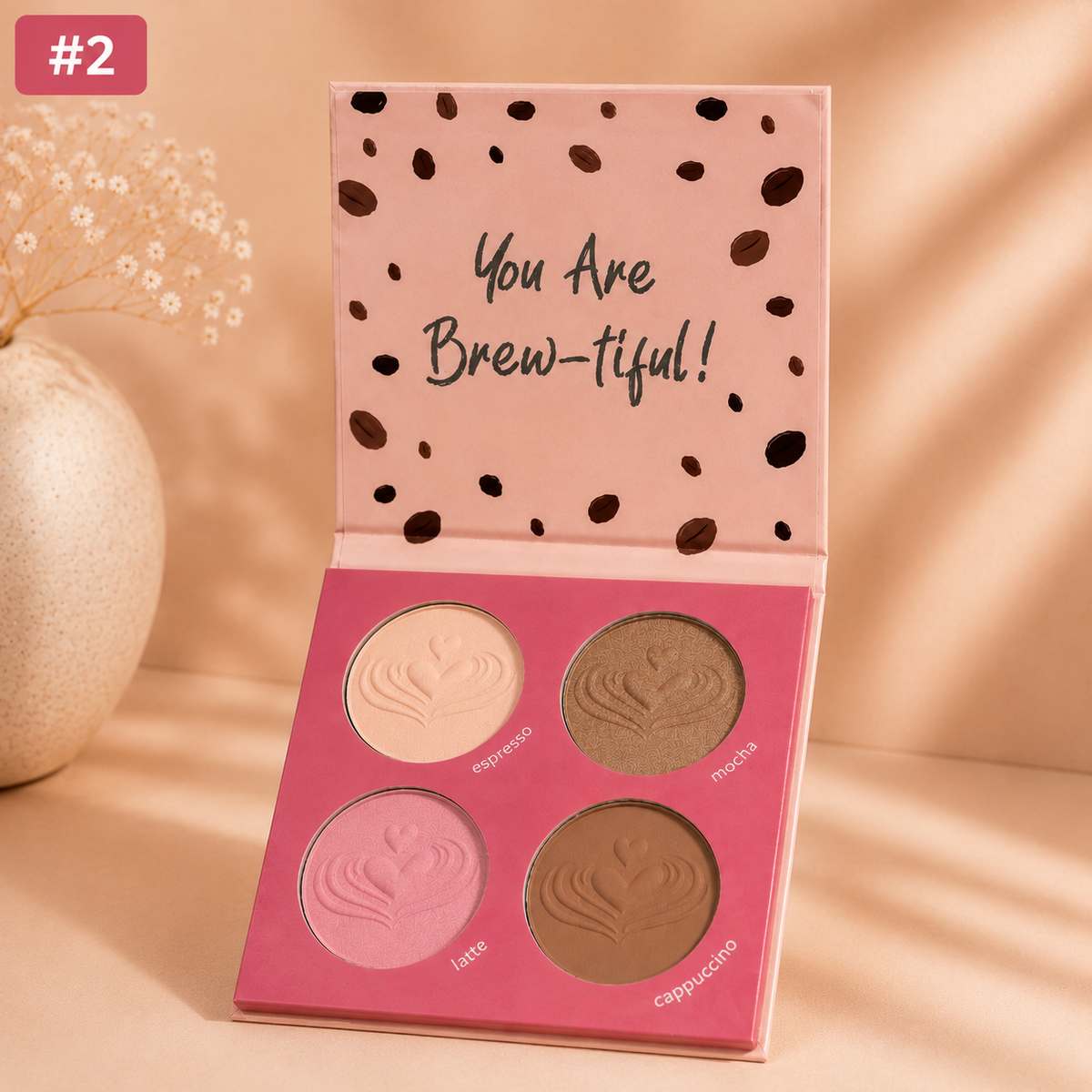 Beauty Treats "But First, Coffee & Donuts" 4-Color Face Powder Palette