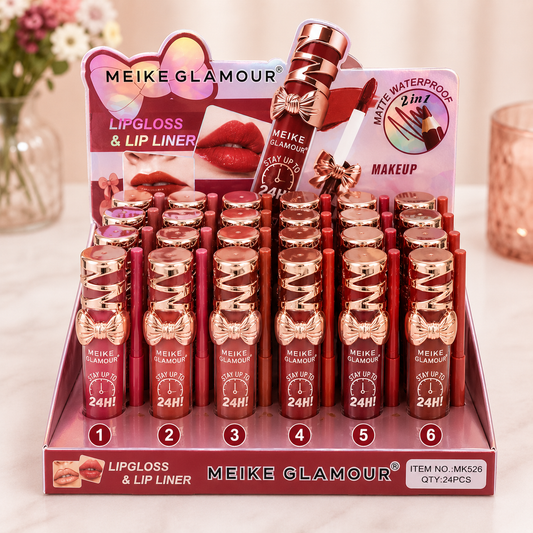2-in-1 Lip Gloss & Lip Liner by Meike Glamour 💄✨