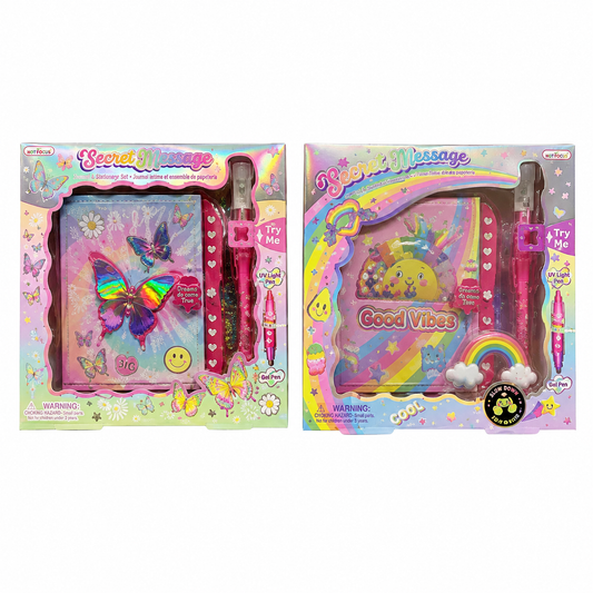 Hot Focus Secret Message Journal Set – Rainbow