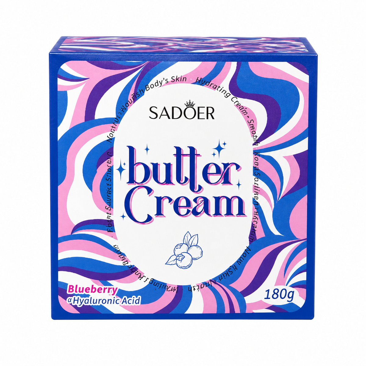 SADOER Butter Cream – Blueberry Body Butter (180g)