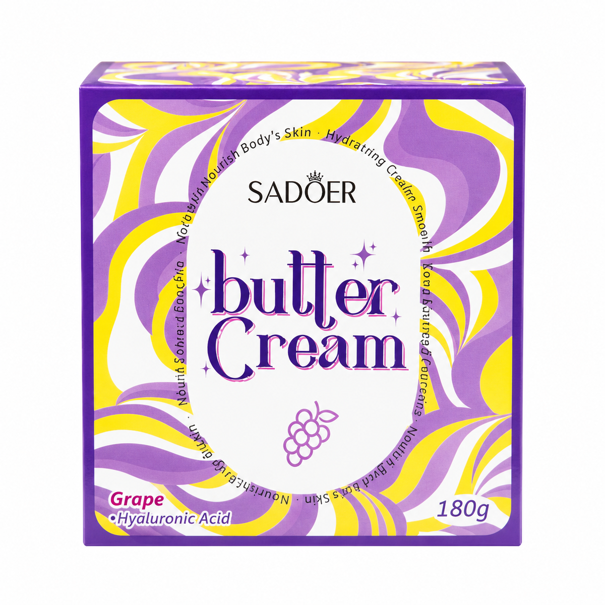 SADOER Butter Cream – Grape Body Butter (180g)