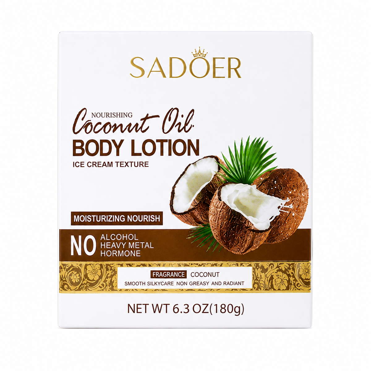 SADOER Coconut Oil Body Lotion