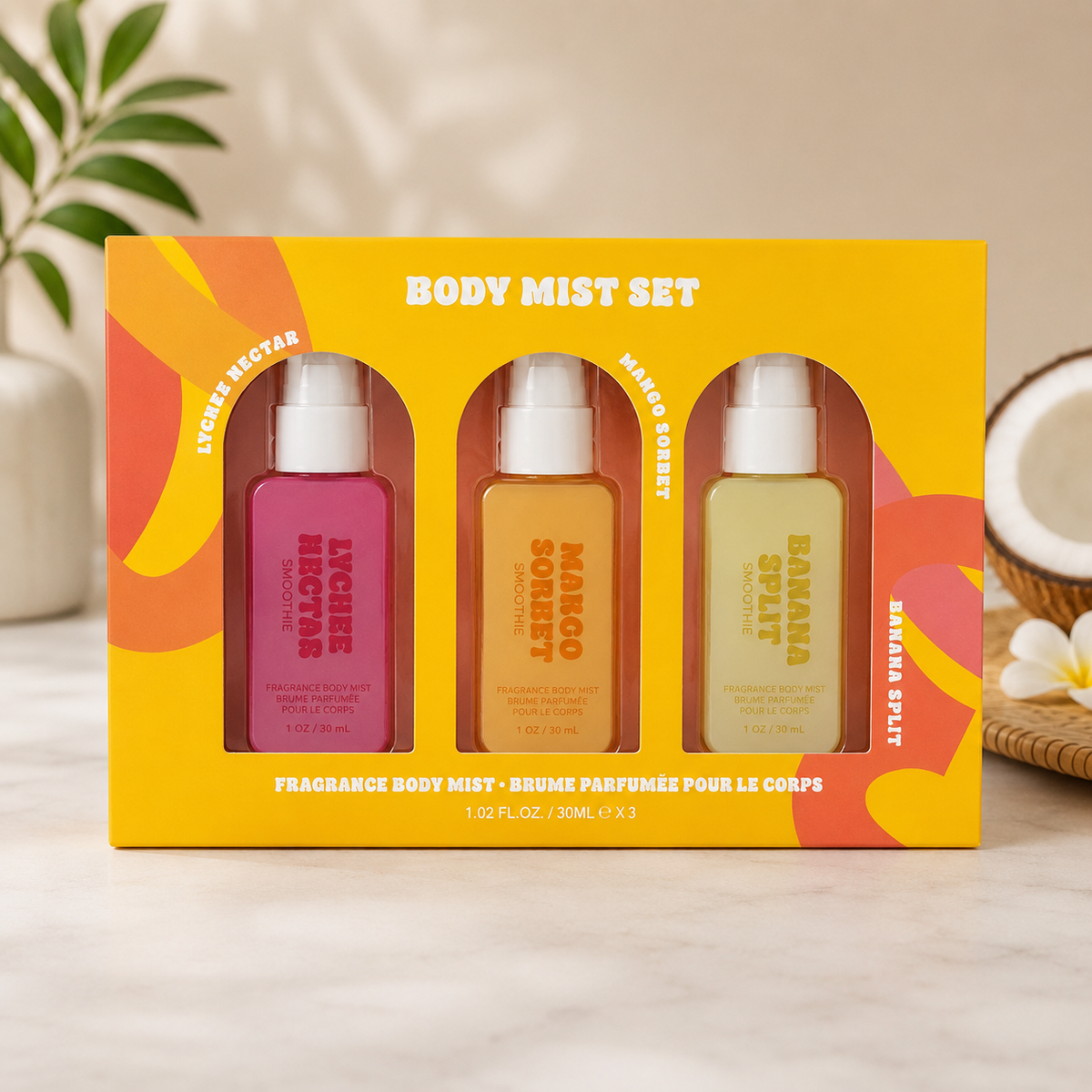 Tropical Body Mist Gift Set – 3-Piece Fragrance Collection