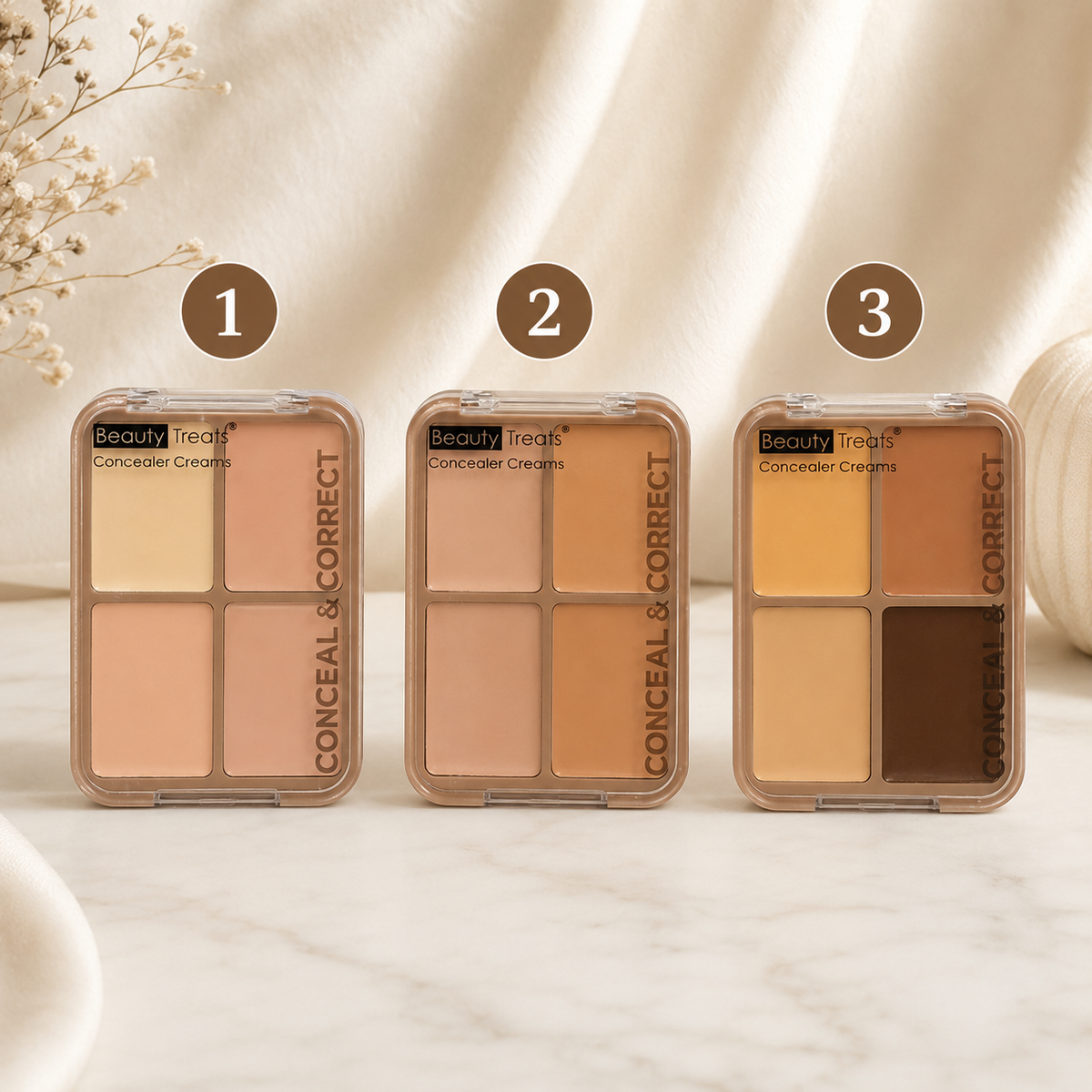Beauty Treats Conceal & Correct Concealer Cream Palette
