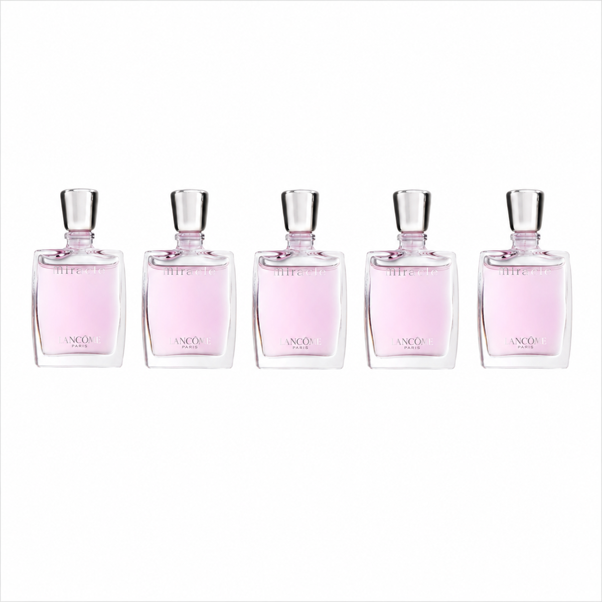 Lancome Miracle 5pcs Mini Set: 5 x 0.16 oz Eau De Parfum ( Original)