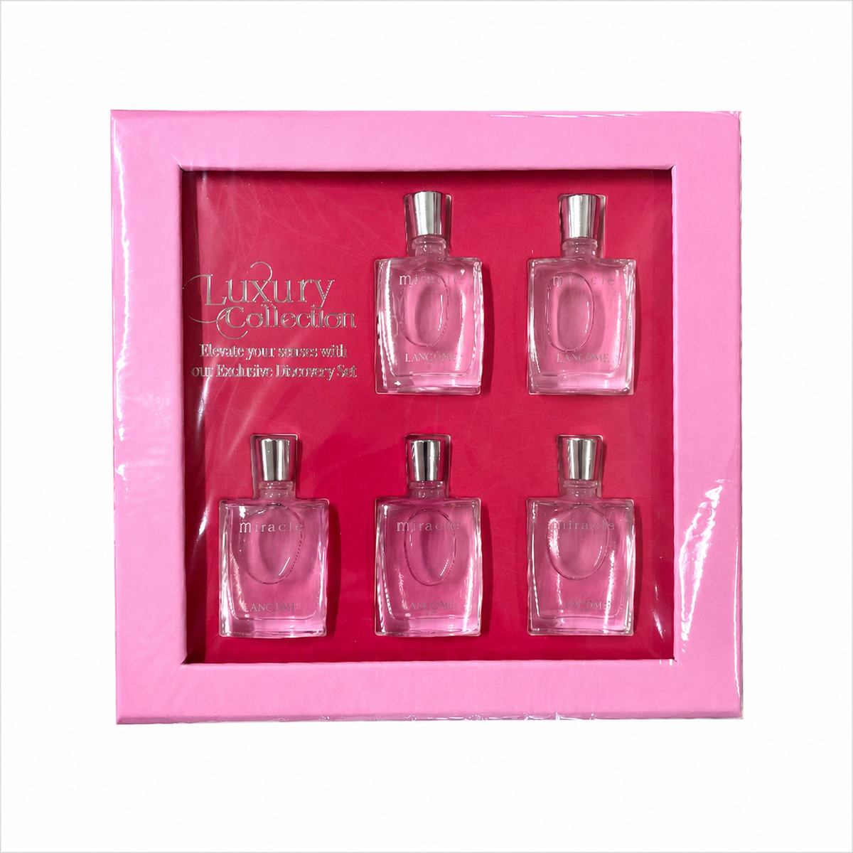 Lancome Miracle 5pcs Mini Set: 5 x 0.16 oz Eau De Parfum ( Original)
