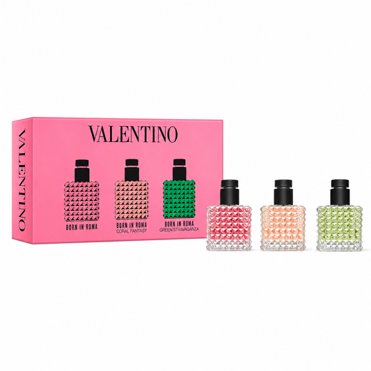Valentino Perfume Mini Gift Set for Women: Born in Roma Donna Trio Discovery Set (Original)