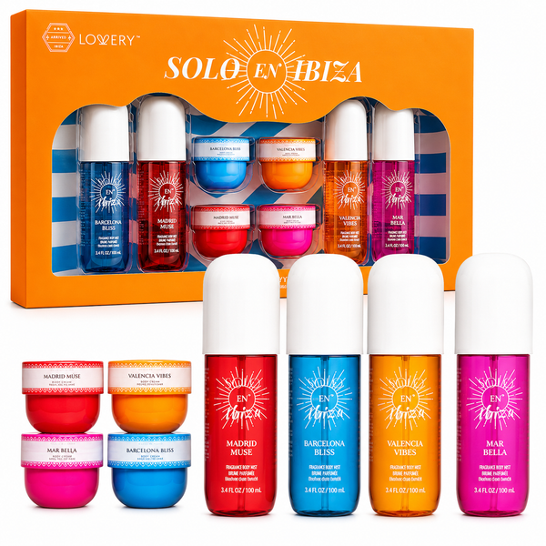 8pc Solo En Ibiza Body Mist & Cream Gift Set