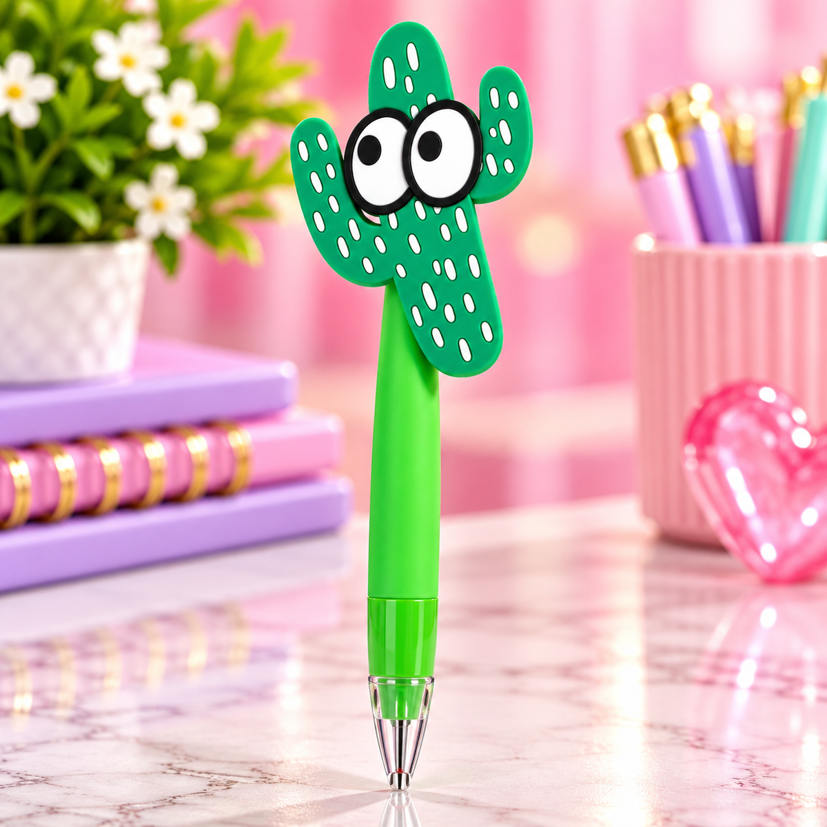 🌵🦋🍓 Cartoon Character Pens – Assorted Designs