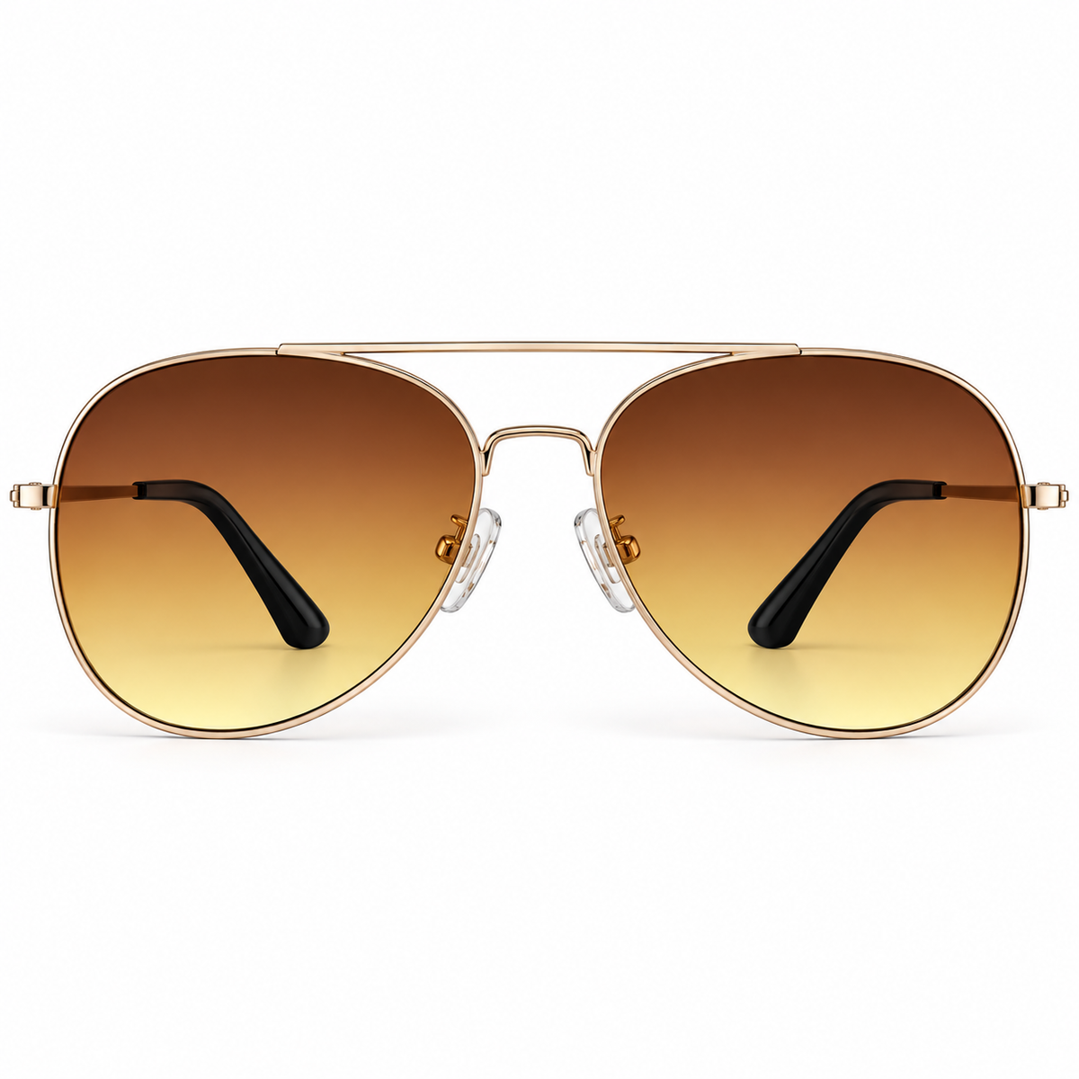 🕶️ Gold Aviator Gradient Sunglasses- A425t