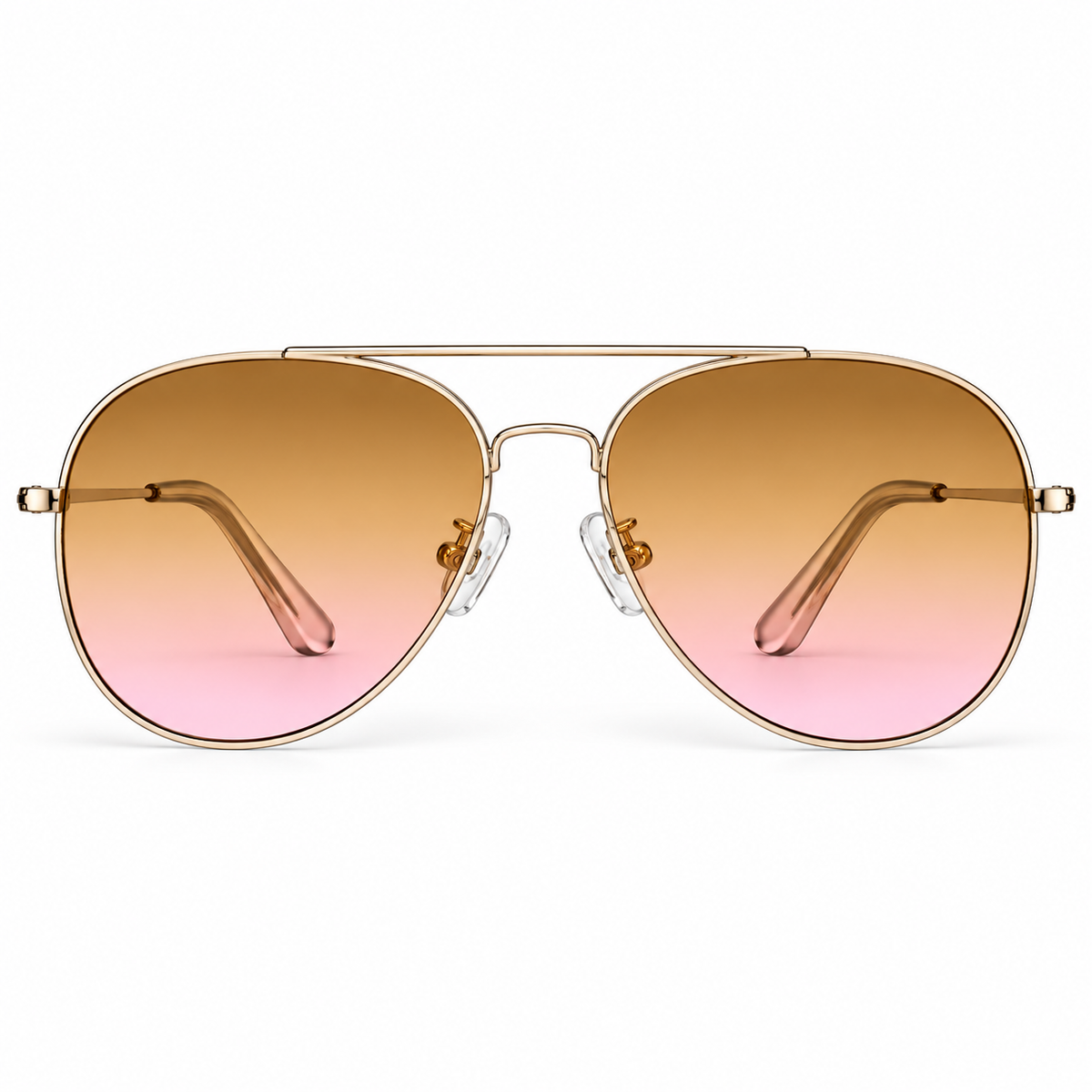 🕶️ Gold Aviator Gradient Sunglasses- A425t