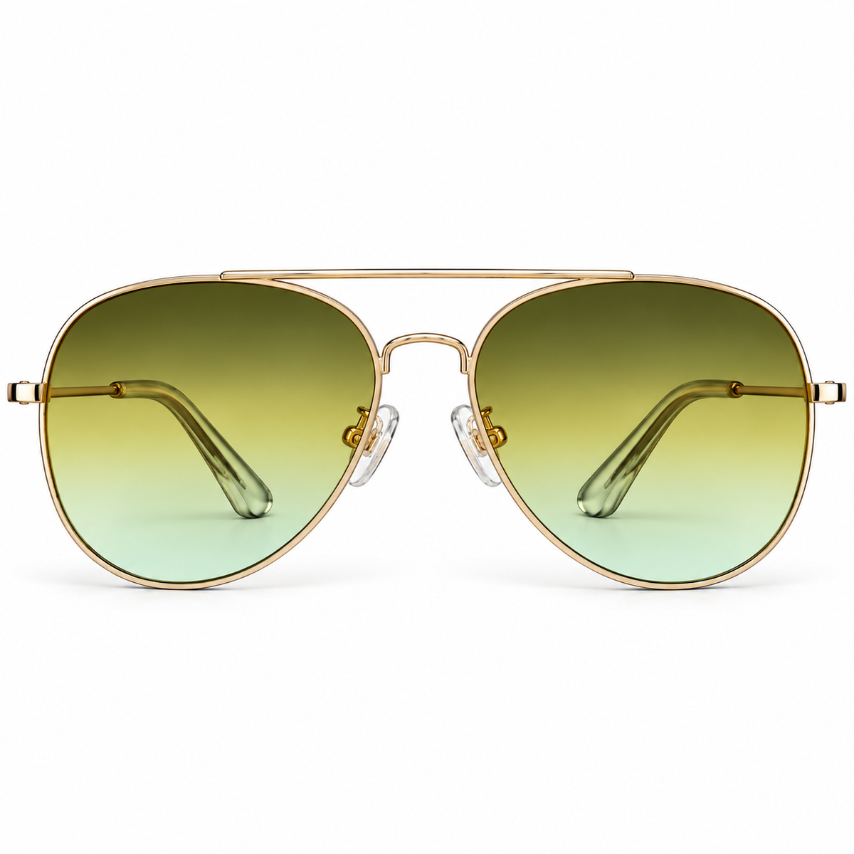 🕶️ Gold Aviator Gradient Sunglasses- A425t