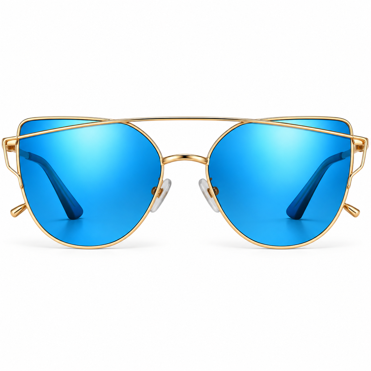 🖤 Gold Frame Cat-Eye Sunglasses –92011