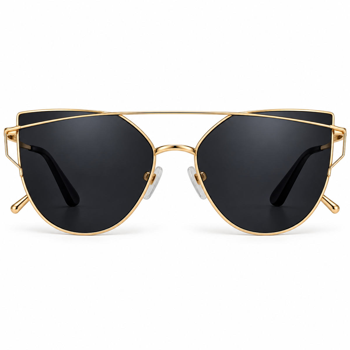 🖤 Gold Frame Cat-Eye Sunglasses –92011
