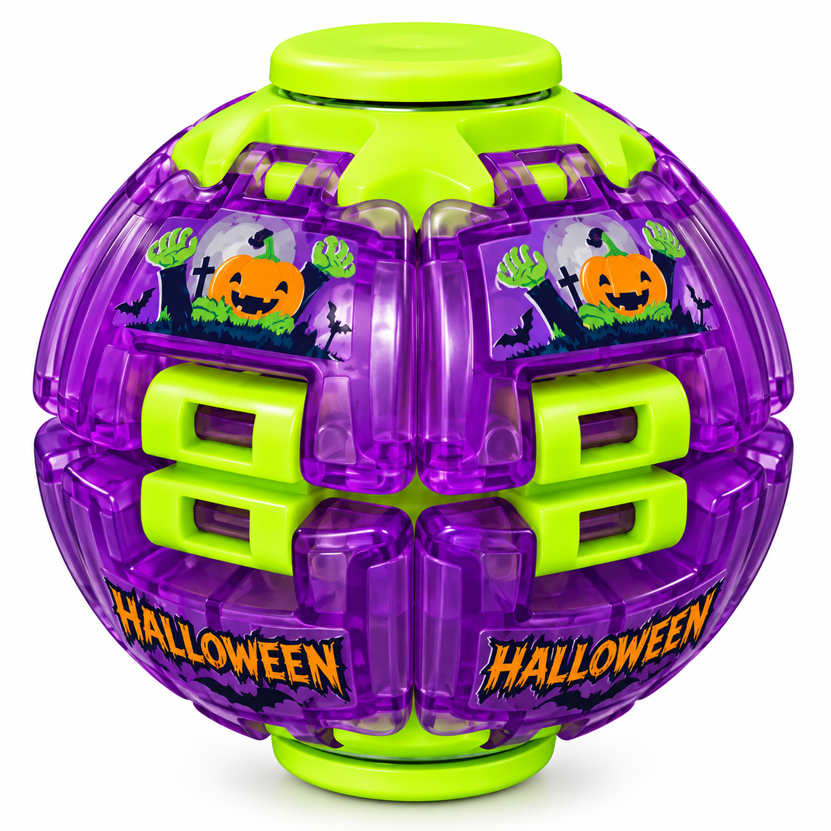 Halloween Spinning Top Press – Light-Up Fidget Toy