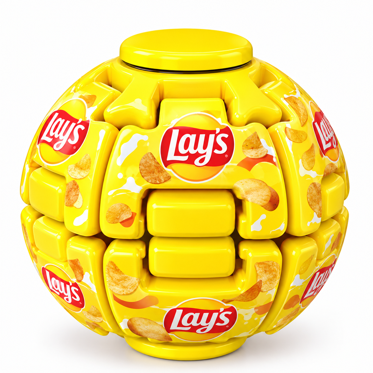 Snack-Inspired Fidget Spinner Ball – Press, Rotate & Decompress
