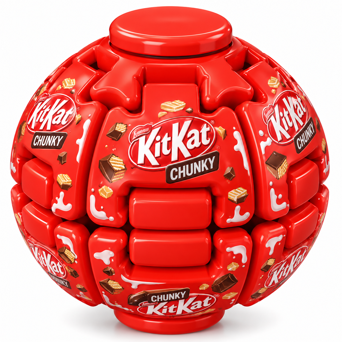 Snack-Inspired Fidget Spinner Ball – Press, Rotate & Decompress